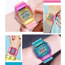SYNOKE 9622 Stylish Colorful Chameleon Digital Watch(Pink Gold)