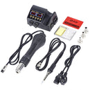 Hot Air Desoldering Station Dual Digital Display Two In One Temperature Control Electric Soldering Iron Soldering Station, EU Plug