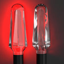 SMCP52354 Motorcycle Crystal Transparent LED Modified Steering Lamp(A Red)