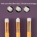 6 PCS Soft Hair Nasal Washing Brush To Remove Blackheads And Deep Cleansing Nose Pore Shrinkage Cleaning Brush, Exterior color: Flower Head Black Silver