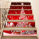 6 PCS / Set SP-T175 Christmas 3D Stair Step Decoration Sticker