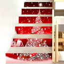 6 PCS / Set SP-T175 Christmas 3D Stair Step Decoration Sticker