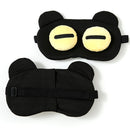 2 PCS Men And Women Sleeping Goggles Cute Cartoon Children Funny Student Goggles Sleep Hood(Squinting)