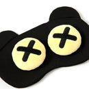 2 PCS Men And Women Sleeping Goggles Cute Cartoon Children Funny Student Goggles Sleep Hood(XX)
