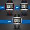 SYNOKE 9222 Men Large Screen Square Multi-Function Waterproof Luminous Electronic Watch(Blue)