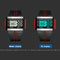 SYNOKE 9222 Men Large Screen Square Multi-Function Waterproof Luminous Electronic Watch(Blue)