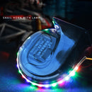 Motorcycle High And Low Snail Waterproof Speaker With Lamp(Red)