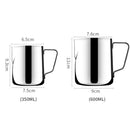 350ml Inner Scale Pull Flower Cup Stainless Steel Milk Foam Cup Coffee Utensils
