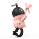 2 PCS SMCP23564 Motorcycle Modified Pull-Up Pig Helmet Decoration Accessories(Pink Ordinary)