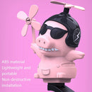2 PCS SMCP23564 Motorcycle Modified Pull-Up Pig Helmet Decoration Accessories(Pink Ordinary)