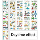 20 PCS Waterproof Children Luminous Cartoon Transport Car Tattoo Sticker(Ei-261)