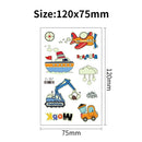 20 PCS Waterproof Children Luminous Cartoon Transport Car Tattoo Sticker(Ei-272)