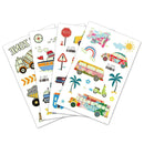20 PCS Waterproof Children Luminous Cartoon Transport Car Tattoo Sticker(Ei-276)