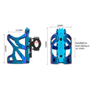 SMCP5456 Motorcycle Drink Holder Bicycle Cup Rack Kettle Frame Modified Accessories, Colour: With Pipe Clamp (Black)