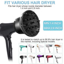 G8 Universal Hair Diffuser Adaptable For Blow Dryers with Rotatable Design Curly Hair Large Wind Hood(White )