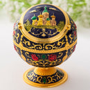 Metal Globe Ashtray With Lid Holiday Gift Tea Table Decoration(Baolan Castle)