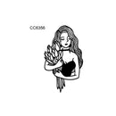 50 PCS Bad Girl Waterproof Dark Tattoo Stickers(CC6356)