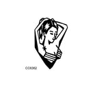 50 PCS Bad Girl Waterproof Dark Tattoo Stickers(CC6362)