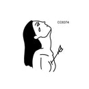 50 PCS Bad Girl Waterproof Dark Tattoo Stickers(CC6374)