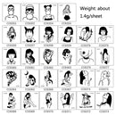 50 PCS Bad Girl Waterproof Dark Tattoo Stickers(CC6373)