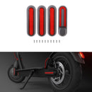 Electric Scooter Wheel Four-way Side Decorative Cover With Reflective Strips & Screws For Xiaomi Mijia 1S / Pro 2(Red)