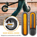 Electric Scooter Wheel Four-way Side Decorative Cover With Reflective Strips & Screws For Xiaomi Mijia 1S / Pro 2(Yellow)