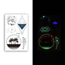 10 PCS Waterproof Color Luminous Tattoo Sticker Face Sticker(EX-030)
