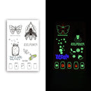 10 PCS Waterproof Color Luminous Tattoo Sticker Face Sticker(EX-032)