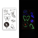 10 PCS Waterproof Color Luminous Tattoo Sticker Face Sticker(EX-035)