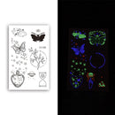10 PCS Waterproof Color Luminous Tattoo Sticker Face Sticker(EX-036)