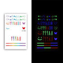 10 PCS Waterproof Color Luminous Tattoo Sticker Face Sticker(EX-006)