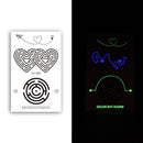 10 PCS Waterproof Color Luminous Tattoo Sticker Face Sticker(EX-009)
