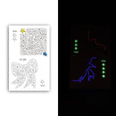 10 PCS Waterproof Color Luminous Tattoo Sticker Face Sticker(EX-010)