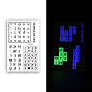 10 PCS Waterproof Color Luminous Tattoo Sticker Face Sticker(EX-014)