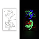 10 PCS Waterproof Color Luminous Tattoo Sticker Face Sticker(EX-018)