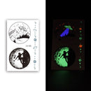 10 PCS Waterproof Color Luminous Tattoo Sticker Face Sticker(EX-025)