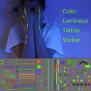 10 PCS Waterproof Color Luminous Tattoo Sticker Face Sticker(EX-008)