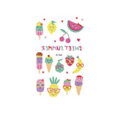 20 PCS Waterproof Painted Fruits Vegetables Plants Children Tattoo Stickers(EC-543)
