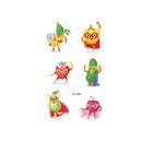 20 PCS Waterproof Painted Fruits Vegetables Plants Children Tattoo Stickers(EC-549)