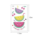 20 PCS Waterproof Painted Fruits Vegetables Plants Children Tattoo Stickers(EC-541)
