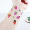 20 PCS Waterproof Painted Fruits Vegetables Plants Children Tattoo Stickers(EC-541)