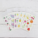 20 PCS Waterproof Painted Fruits Vegetables Plants Children Tattoo Stickers(EC-552)