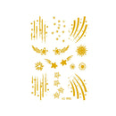 10 PCS Hot Stamping Waterproof Music Festival Face Tattoo Sticker(VS-005)