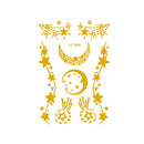 10 PCS Hot Stamping Waterproof Music Festival Face Tattoo Sticker(VS-008)