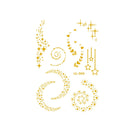 10 PCS Hot Stamping Waterproof Music Festival Face Tattoo Sticker(VS-009)