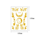 10 PCS Hot Stamping Waterproof Music Festival Face Tattoo Sticker(VS-007)