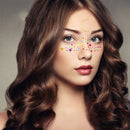 10 PCS Hot Stamping Waterproof Music Festival Face Tattoo Sticker(VS-008)