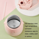 SHOTAY ST-8063 Children Big Belly Water Cup Stainless Steel Vacuum Flask Cute Strap Water Bottle(Yellow)