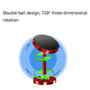 ZZ078 High-Feet Double-Ball Phone Bracket Car Magnetic Lazy Phone Holder(Red)