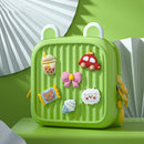 K32 Children Cute Travel Messenger Bag Stylish Lightweight Backpack(Green)